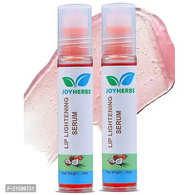 JOYHERBS Lip Lightening Lip Serum Roll On For Dry and Dark Lips to Pink Lips 10 ML (Pack of 2) For Visibly Plump, Glossy, Shiny and Soft Lips | Vitamin E, Orange Oil and Fragrance - Paraben Free-thumb0