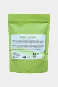 Herbal Organic Tulsi Powder Ocimum Sanctum 227 gm 100% Natural Holy Basil Powder Immunity Boaster-thumb1