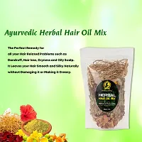 Herbal Ayurvedic Herbal Hair Oil Mix 30 gm X 2 Packs Jadibooti Mix Dry For Healthy Hair growth Packed-thumb3