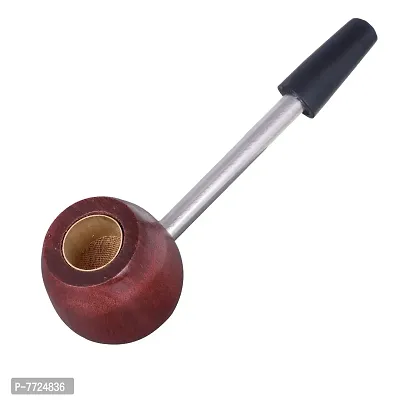 Herbal Captain Tobacco Pipe Steel Finished Smoking Pipe With Brass Bong Filters Screen Filter Durable Handmade-thumb3