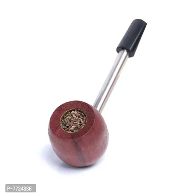 Herbal Captain Tobacco Pipe Steel Finished Smoking Pipe With Brass Bong Filters Screen Filter Durable Handmade-thumb0