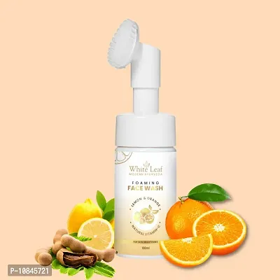 White Leaf Pigmentation Removal  Dark Spot Removal Vitamin C (Face Brush) Foaming Face Wash (100Ml)