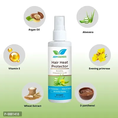 JOYHERBS Heat Protectant Spray with Argan Oil - Professional Grade Thermal Protector Hair Spray (200 ml)-thumb3