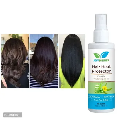 JOYHERBS Hair Heat protector with Hair Heat Protection Spray for Hair Straightening Hair Spray (100 ml)-thumb0