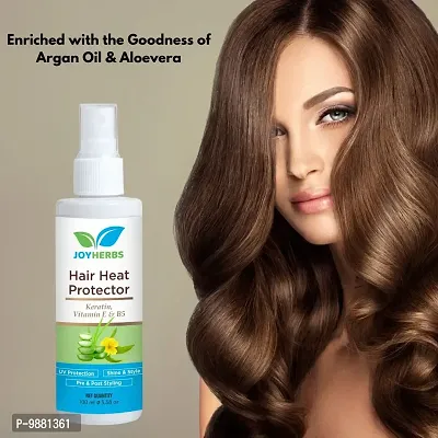 JOYHERBS Hair Heat protector Spray for Hair Straightening, Anti Frizz and Smoothing Hair Spray (100 ml)-thumb2
