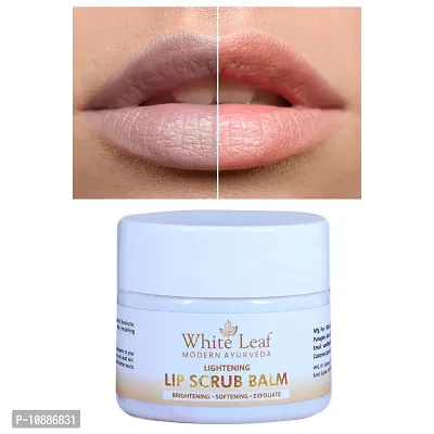 White Leaf Lip Scrub(20gm) nourishment and hydrate chapped lips Strawberry  (20 g)