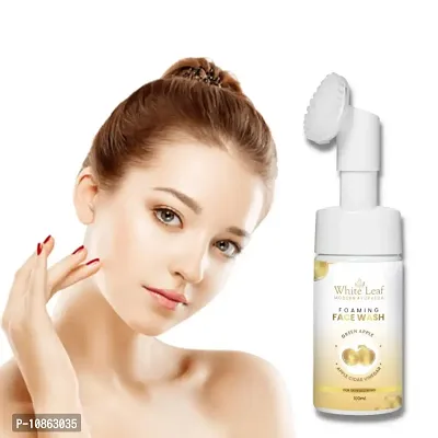 White Leaf Apple Cider Vinegar Foaming With Brush Skin Moisturizer Skin Hydrating Face Wash (100 ml)