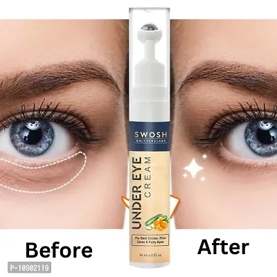 SWOSH Under Eye Cream|Perfect For Daytime Use|Toxin-free Cooling Massage Roller 15 ml-thumb0