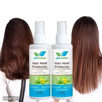 JOYHERBS Heat Protection Spray With Argan Oil, Grapes Seed And Heat Protector Hair Spray (200 ml)