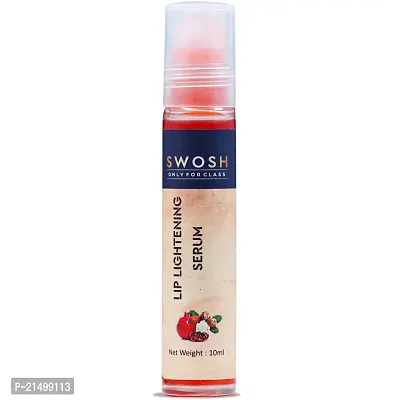 SWOSH Lip Lightening Serum Roll On 10 ML for Visibly Soft and Plump and Lightens Dry and Dark Lips To Pink(Orange Oil and Vitamin E) 100% Vegan, Natural - Paraben and Sulfate Free-thumb0