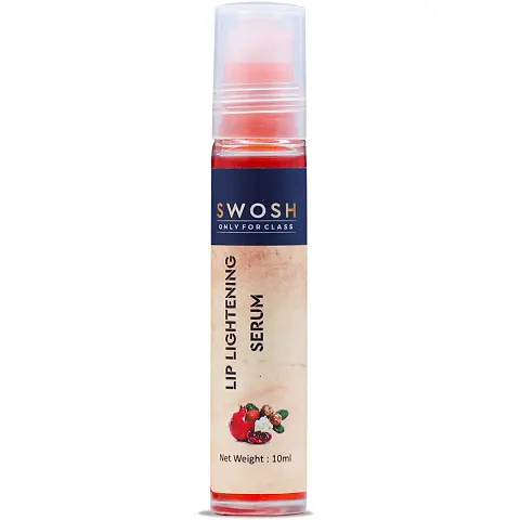 SWOSH Lip Lightening Serum Roll On 10 ML for Visibly Soft and Plump and Lightens Dry and Dark Lips To Pink(Orange Oil and Vitamin E) 100% Vegan, Natural - Paraben and Sulfate Free