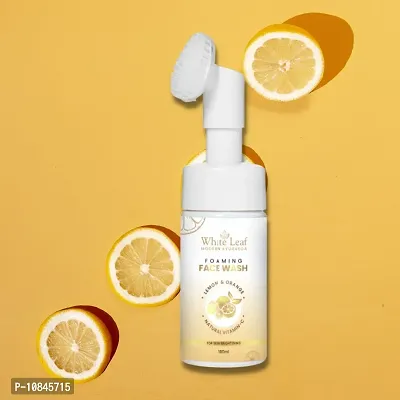 White Leaf Brightening Vitamin C Built In Face Brush Deep Cleansing -Paraben Free Face Wash (100 Ml)-thumb0