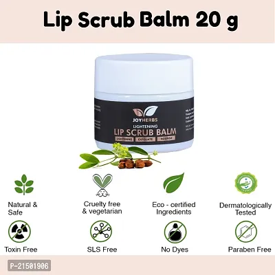 JOYHERBS Lip Scrub For Dark Lips To Lighten Pink For Women And Men For Pigmented Lips 20 Gram | Lip Brightening, Lip Whitening Scrub For Dark Lips, Dull, Dry And Chapped Lips Enriched With Beeswax-thumb4