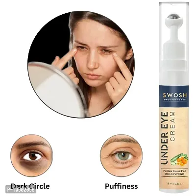 SWOSH Under Eye Cream With Effectively Dark Circles Fine Lines For All Skin Types  (15 ml)