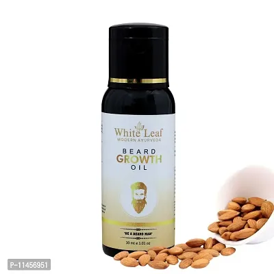 White Leaf Beard Oil For Men With Sesame Oil |Deep Conditioning  Nourishing Beard Oil (30 Ml)-thumb0