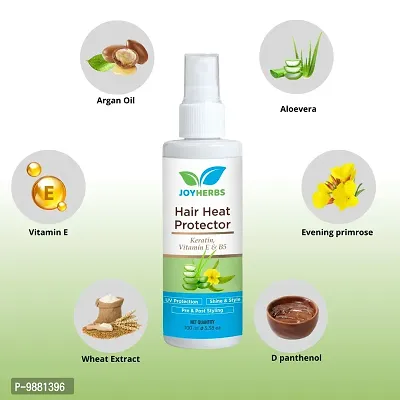 JOYHERBS Natural Hair Heat protector with Hair Heat Protection Spray Hair Spray (100 ml)-thumb3