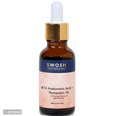 SWOSH Hyaluronic Acid 1% Serum 30 ML Lightweight  Hydrating Serum For Intense Hydration For Normal To Dry SKIN With Glycerine and Aloe Vera Extracts | Paraben Free and Suphate Free-thumb0