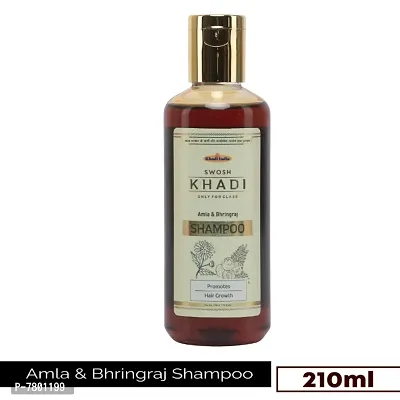 Swosh Khadi Amla  Bhringraj Hair Cleanser Hair Fall C | SLS  Paraben Free| Herbal And Natural