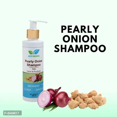 JOYHERBS Ayurvedic  Herbal, Natural Red Onion Shampoo 200 ML For Men  Women For Oily Hair