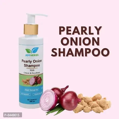 JOYHERBS Ayurvedic  Herbal, Natural Red Onion Shampoo 200 ML For Men  Women For Normal to Dry Hair
