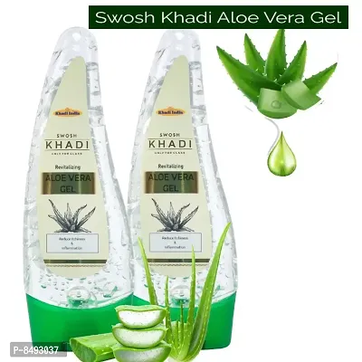SWOSH Aloe Vera Gel Glowing Skin Moisturizing Hydrating Gel 120g(Pack Of 2)-thumb0