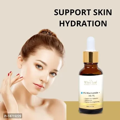 White Leaf Niacinamide Serum For Acne - Moisture Toned  Hydrated Skin, Dry Skin Men  Women 30 Ml