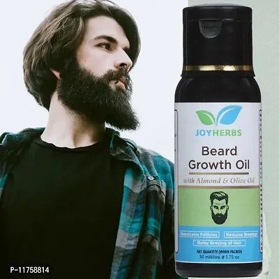 JOYHERBS Beard Growth Oil For Men and Boys Specially for Mooch, Beard Growth Beard Oil (30 ml)-thumb0