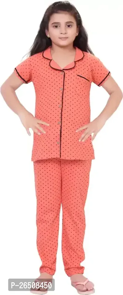 Beautiful Cotton Printed Nightwear For Girls-thumb0