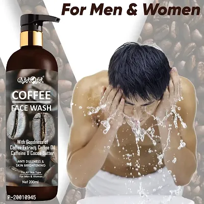 BROER Coffee Face Wash 200ml | For Anti- Dullness  Skin Brightening | Daily-Use Face Cleanser for Women  Men | No Paraben  Sulphate-thumb2