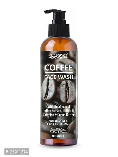 BROER Coffee Face Wash - 200ml for Men  Women - Deep-Cleanses, De-Tan  Blackhead Removal With Coffee, Caffeine  Cocoa Butter