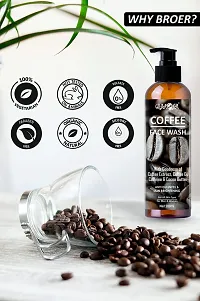 BROER Coffee Face Wash - 200ml for Men  Women - Deep-Cleanses, De-Tan  Blackhead Removal With Coffee, Caffeine  Cocoa Butter-thumb3