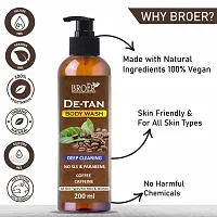 BROER De-Tan Coffee Body Wash | For Men  Women | Coffee Shower Gel | Caffeine Body wash Paraben  Sulphate Free - 200ml-thumb2