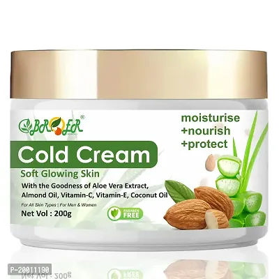 BROER Cold Cream For Dry Skin Men  Women With The Goodness of Aloe Vera Almond Vitamin C E-thumb0