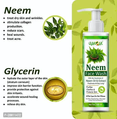 BROER Neem Face Wash 100ml and Neem Body Wash 200ml With the Goodness of Neem  Turmeric For All Skin Types | Sulphate and Paraben Free-thumb3