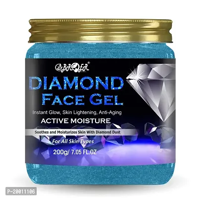 BROER Diamond Face Massage Gel 200gm for Instant Glow, Skin Lightening, Anti-Ageing With Aloe vera Extract, Diamond Dust  Honey Extract | Paraben Free, Sulphate Free
