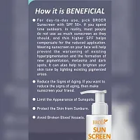 BROER Naturals Sunscreen SPF 50 PA++++, Non Sticky/Non Greasy, Matte Finish For Men  Women | Water Resistance - 100ml-thumb2