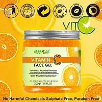 BROER Pure Vitamin C Face Gel with Aloe Vera  Orange Extract 200g - Night Time Aid to Revive Dry, Dull  Aging Skin - Non Sticky - Light  Quick Absorbing - No Parabens, Silicones-thumb2