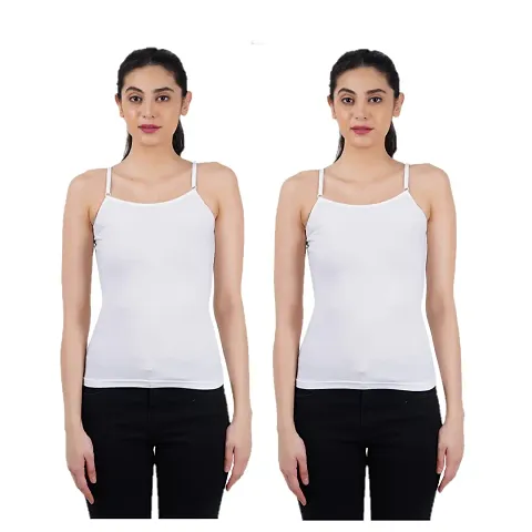 Buy ENVIE Women's Basic Solid Hip Length Cotton Camisole Girls