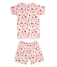 New Born Baby Unisex (Boy  Girl) Dress|Jhablas|Vests - 100% Combed Cotton Ultra Soft Material with Front Button Open - Printed Top and Bottom Set-thumb1