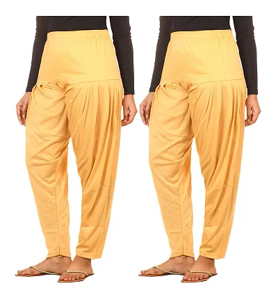 Fabulous Blend Solid Salwars For Women Pack Of 2