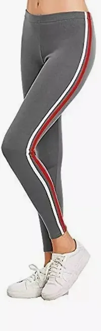 Rib Pattern Ankle Length Jeggings