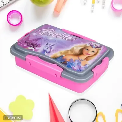 DUFFIX Locket Lunch Box Plastic High Quality Box for Kids School Customized Plastic Lunch Box for Girls  Boy-thumb0