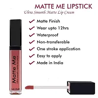 Aabhir Traders Ultra Smooth Matte Me Liquid Lipstick Beautiful Lip Care Lip Cream Liquid Lipstick 6ml each with 3in1 Eyeliner,Mascara,Eyebrow Pencil,Kajal and Beauty Blender Puff - (Pack of 11)-thumb2