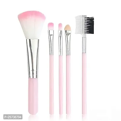 Women's  Girl's Aabhir Traders clour Makeup Kit and 5 Pink Makeup Brushes Set, 6 Sponges Pack and 1 36H Waterproof Liquid Eyeliner - (Pack of 13)-thumb4