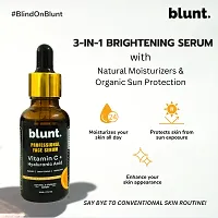 Blunt 3-in-1 Vitamin C Face Serum (10%) with Hyaluronic Acid for Glowing Skin | Organic  Natural Face Serum for Pigmentation  Dark Spots | Clinical Strength Pro formula  Active Herbs | 30mlhellip;-thumb1