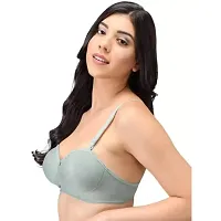 Saklana Women's Cotton Lightly Padded Non-Wired T-Shirt Bra Combo Pack of 3-thumb1