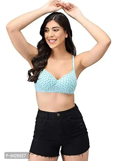 Buy Saklana Women's Cotton Lightly Padded Non-Wired T-Shirt Bra Combo Pack  of 3 Online In India At Discounted Prices