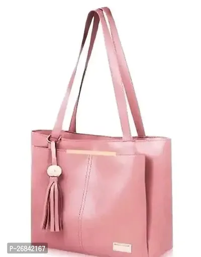 Stylish Pink Synthetic  Handbags For Women-thumb0