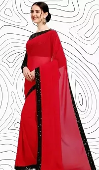 Fancy Cotton Saree With Blouse Piece For Women-thumb1