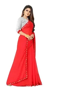 Fancy Cotton Saree With Blouse Piece For Women-thumb1